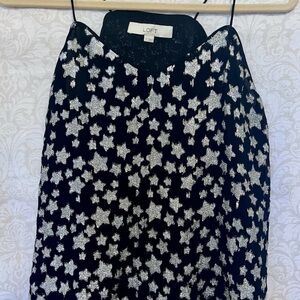 LOFT Black and Silver Starry shirt